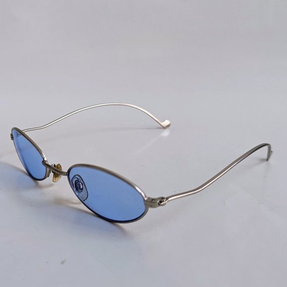 NWT Vintage 90's Lady Fashion Oval Metal Sunglasses (S.Silver) - Picture 3 of 5